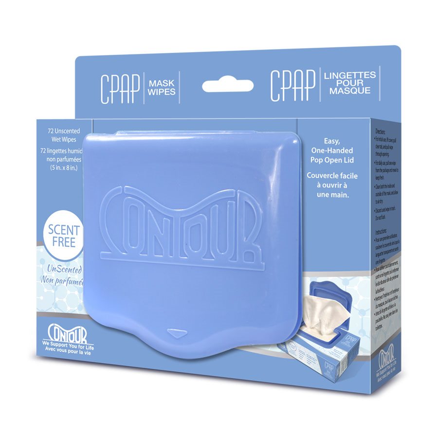 Contour Flat Pack CPAP Wipes 72 Wipes